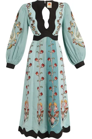 Farm Rio Flowing Beauty midi dress