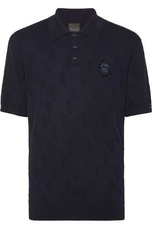 BILLIONAIRE Crest-appliqué polo shirt