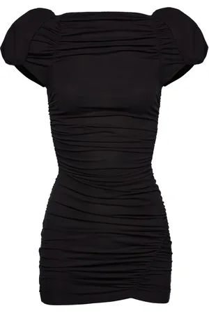 MAGDA BUTRYM Ruched-shoulder mini dress