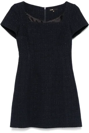 Maje Lurex-detail mini dress