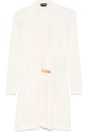 Tom Ford Bar-detail V-neck mini dress