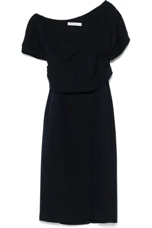Dior 2000s wrap-detail midi dress