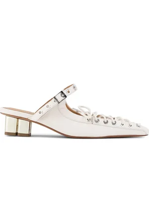 Ganni Laced leather mules