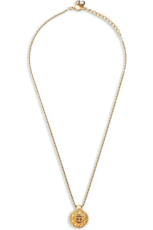 Dior 2000s CD medallion-pendant necklace
