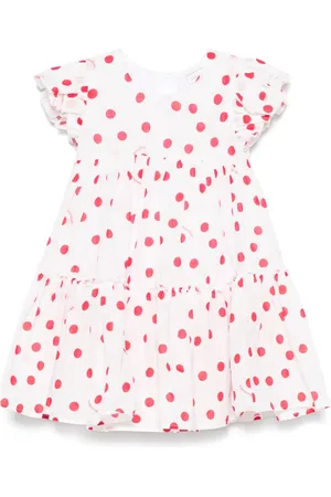 MONNALISA Polka-dot muslin dress