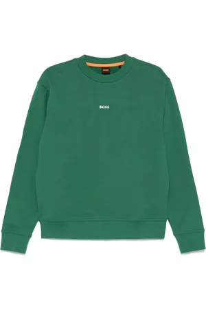 HUGO BOSS Contrast-logo cotton sweatshirt