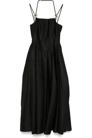 STINE GOYA Satin tailored midi dress