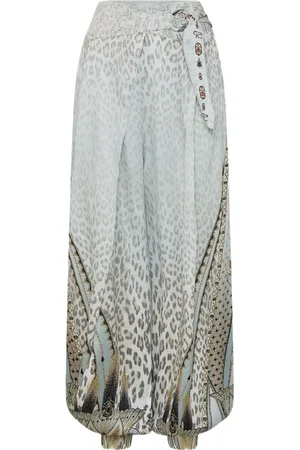 Camilla Asymmetrical belted trousers