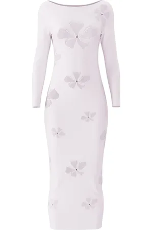 MACCAPANI Monogram midi dress