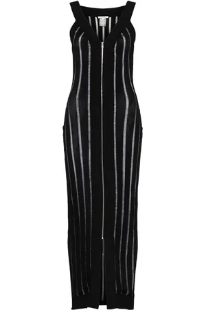 Nensi Dojaka Ribbed-knit maxi dress
