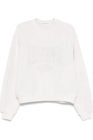 Alexander Wang Distressed-logo sweatshirt