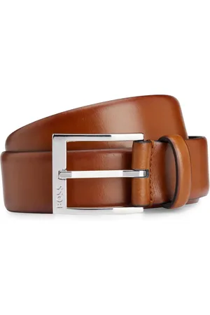 HUGO BOSS Logo-engraved leather belt