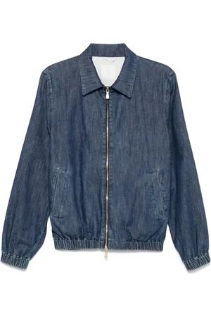 ELEVENTY Denim bomber jacket