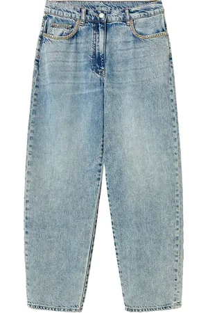 Twin-Set Rhinestone-embellished tapered jeans