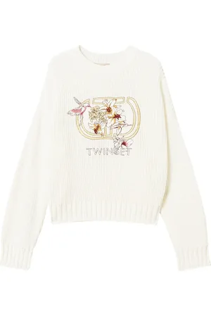 Twin-Set Oval T embroidered jumper