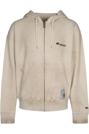 Maison Mihara Yasuhiro Logo-embroidered zip-up hoodie