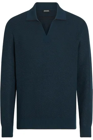 Ermenegildo Zegna Silk-cashmere polo shirt