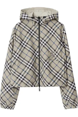 Burberry Cropped Reversible Check jacket