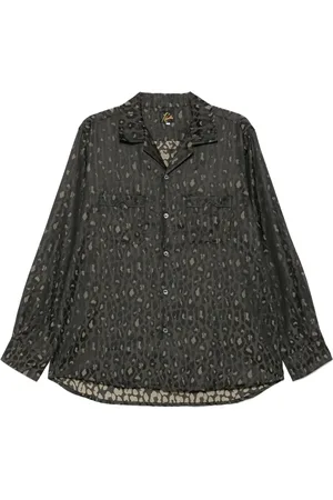 Pins & Needles Leopard-jacquard shirt