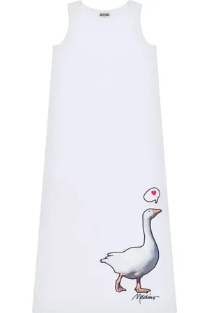 Moschino Goose-motif dress
