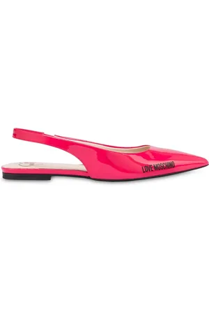 Moschino Logo-print ballerina shoes