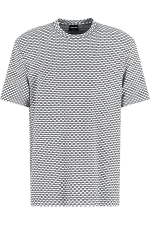 Giorgio Armani Patterned-jacquard T-shirt