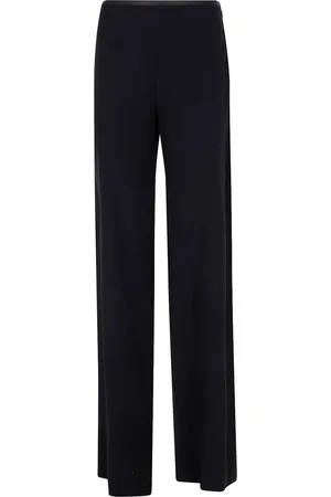 Emporio Armani Cady-texture palazzo trousers