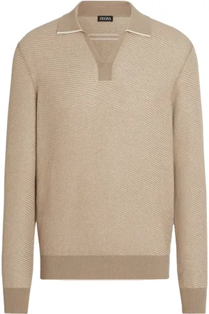 Ermenegildo Zegna Silk-cashmere polo shirt