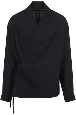 Mordecai Wrap-design shirt