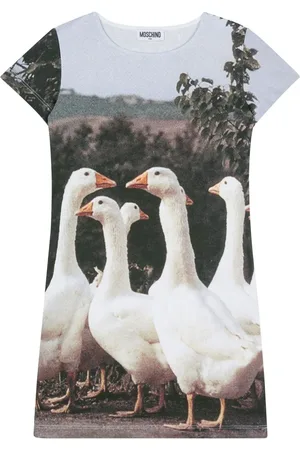 Moschino Goose-motif dress