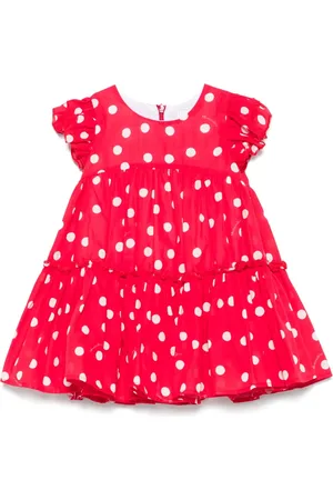 MONNALISA Polka-dot muslin dress