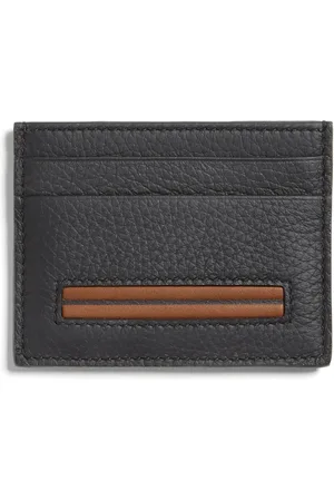 Ermenegildo Zegna Logo-patch leather card holder