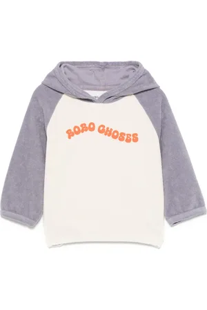 Bobo Choses Wavy-logo terry hoodie