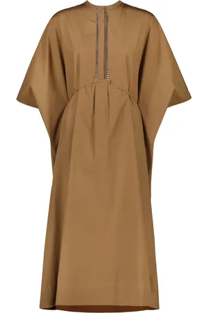YVES SALOMON Poplin kaftan dress