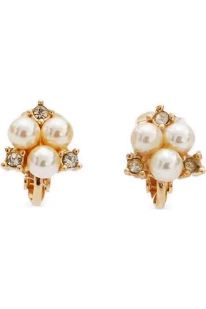 Dior 2000s faux-pearl clip-on earrings