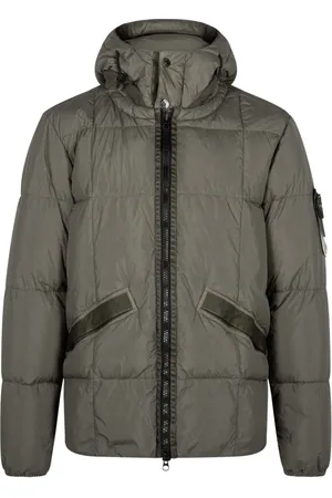 Stone Island Crinkled "Olive" padded jacket