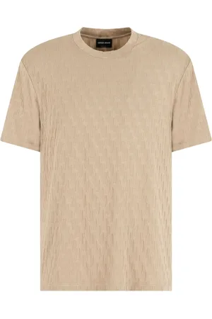 Giorgio Armani Patterned-jacquard T-shirt