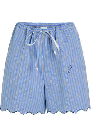 Patou Striped drawstring shorts
