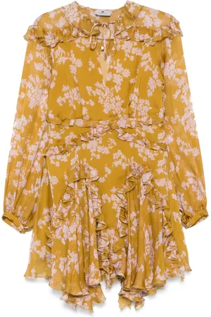 Elisabetta Franchi Voile printed mini dress