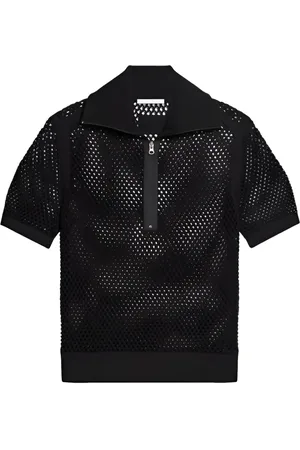 Helmut Lang Open-knit polo shirt
