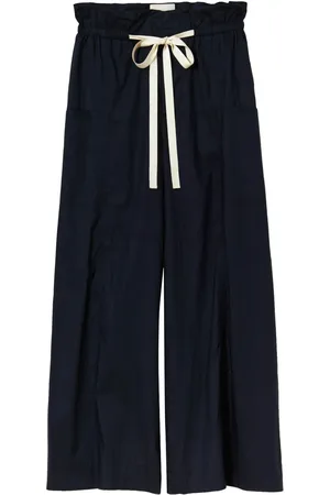 Plan C Drawstring straight-leg trousers