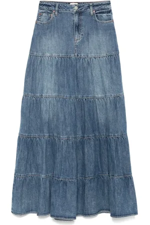 ALICE+OLIVIA Denim maxi skirt