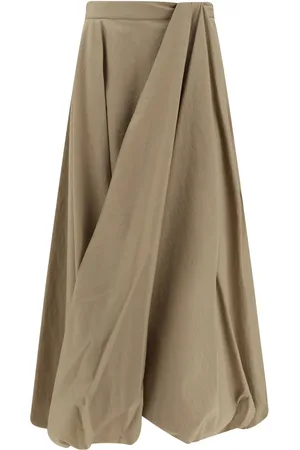Brunello Cucinelli Bubble-hem maxi skirt