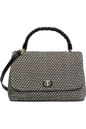 Twin-Set Mesh-effect canvas bag