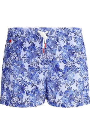 Kiton Paisley-print swim shorts