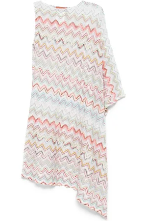 Missoni Striped asymmetric cover-up