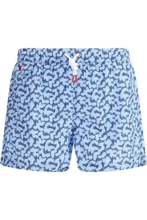 Kiton Graphic-print swim shorts