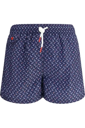 Kiton Paisley-print swim shorts