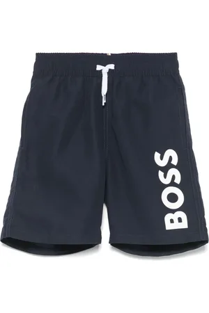 HUGO BOSS Logo-print swim shorts