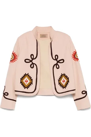 FORTELA Embroidered cropped jacket